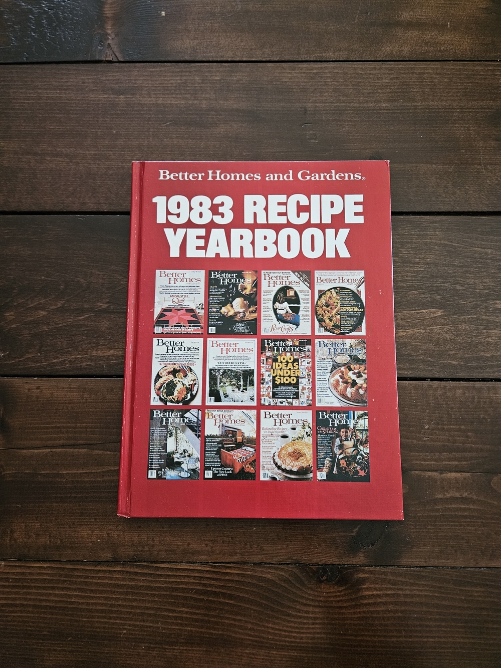 Vintage Better Homes and Gardens 1983 Recipe Yearbook‎ Hardcover Cookbook